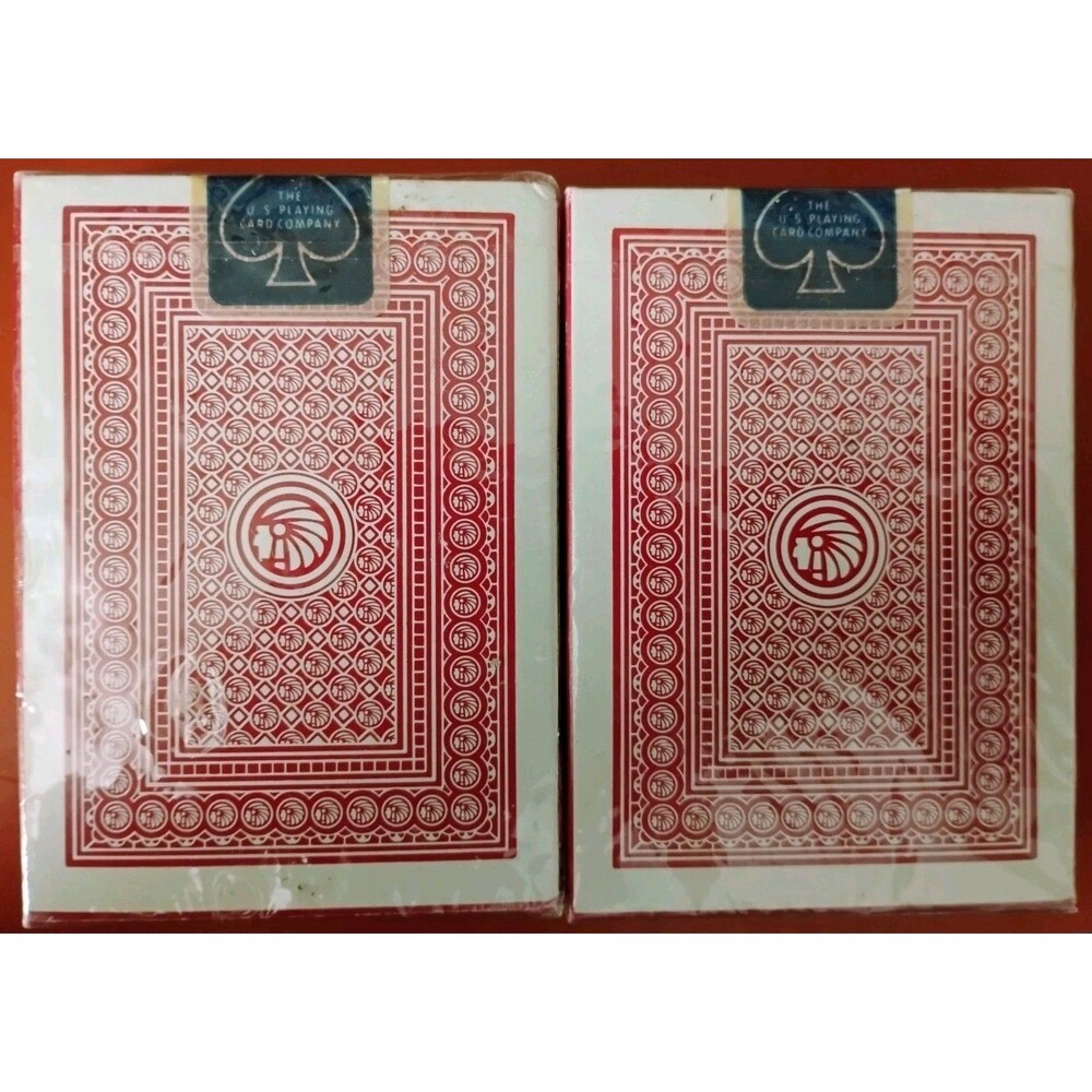 Vintage Aviator Carlton Is Lowest Playing Cards Ohio USPCC Red Deck Lot 2 New